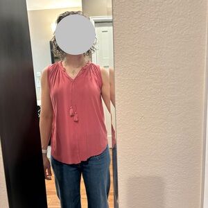 Women's Sleeveless Top in Pink by LOFT